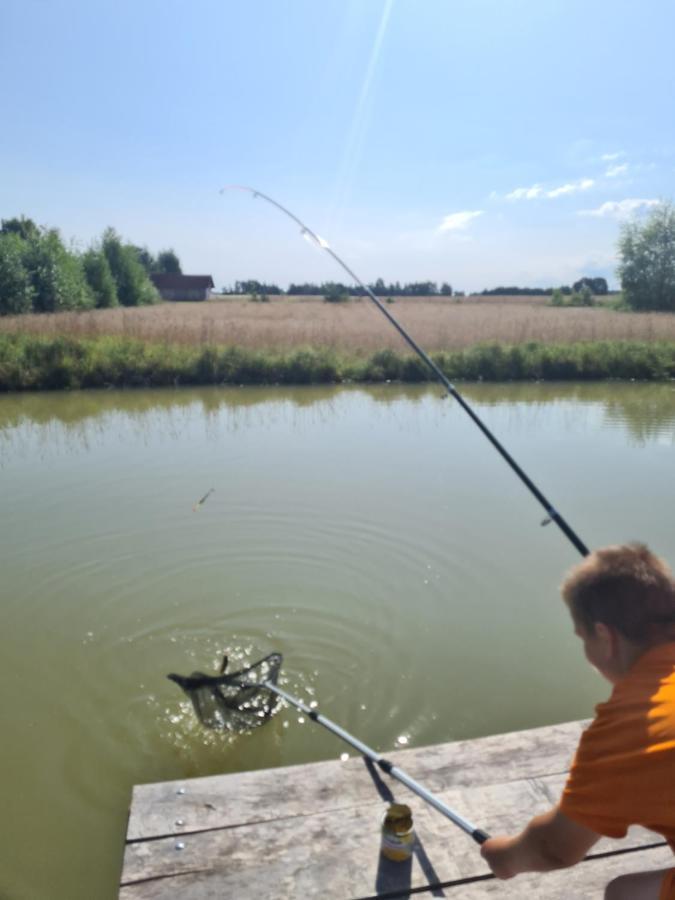Dworek Ogrodniki, Caloroczny Dom Na Wylacznosc, Basen, Sauna, Las, Staw Rybny, Altana Grillowa, Ognisko, Pianino, Kominek, Piec Chlebowy, Duza Ogrodzona Posesja Tuczna Ngoại thất bức ảnh